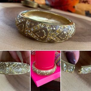 SOHO HEARTS Emmaile Crystal Enamel Bangle Bracelet